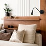 Opviq Reading - 3251 Lámpara de pared de metal negro con altura ajustable